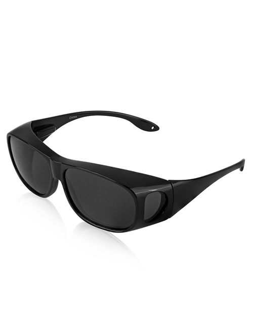 Sunny Pro Fitover Sunglasses Polarized Lens Cover Wear Over Prescription Glasses