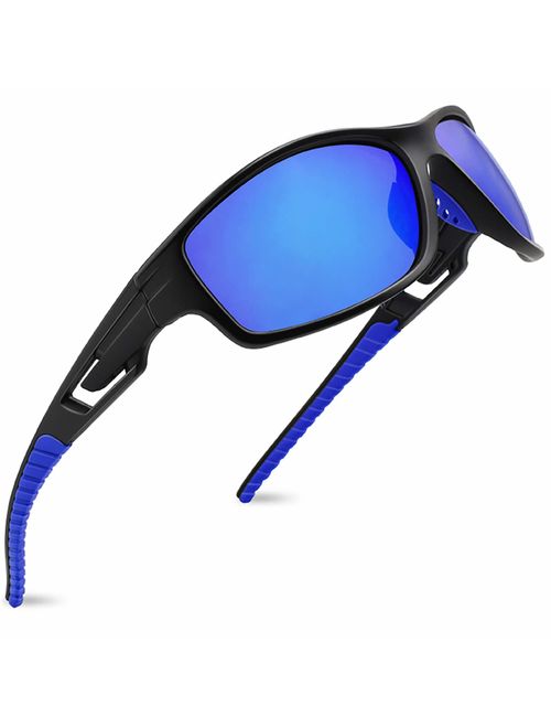 MAXJULI Polarized Sports Sunglasses for Men Women Running Fishing Baseball Driving MJ8013