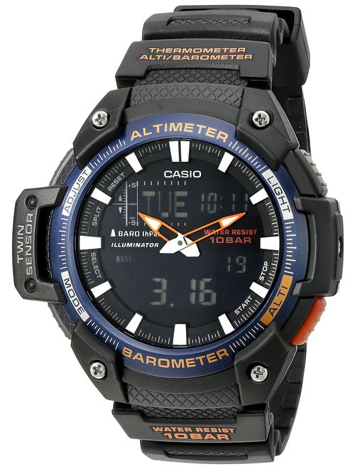 Casio Men's SGW-450H-2BCF Twin Sensor Analog-Digital Black Watch