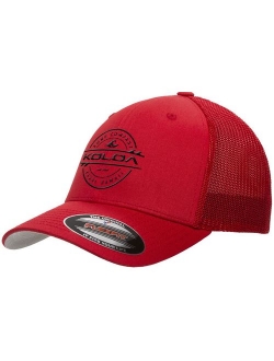 Koloa Surf Premium Embroidered Thruster Logo Flexfit 6511 Truckers Caps