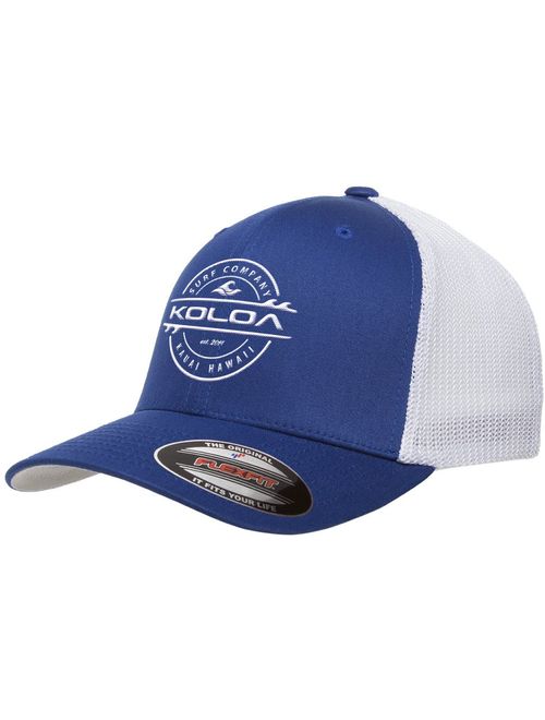 Koloa Surf Premium Embroidered Thruster Logo Flexfit 6511 Truckers Caps