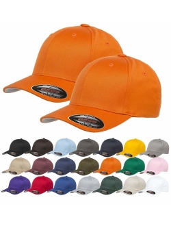 RBMelchi Set of 2, Baceball Cap Sports Athletic Fitted Hat