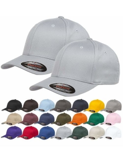 RBMelchi Set of 2, Baceball Cap Sports Athletic Fitted Hat