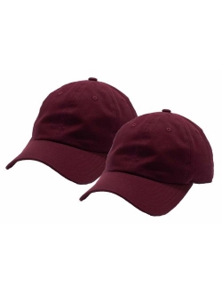 RBMelchi Set of 2, Baceball Cap Sports Athletic Fitted Hat