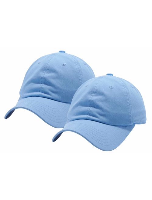 RBMelchi Set of 2, Baceball Cap Sports Athletic Fitted Hat