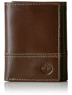 Men's Leather RFID Blocking Trifold Security Wallet