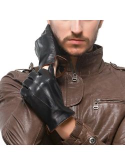 Men's Genuine Touchscreen Nappa Leather Gloves Driving Winter Warm Mittens