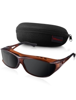 TINHAO Polarized Sunglasses - Wear Over Prescription Glasses for Sports Driving&Fishing