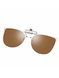 Polarized Clip-on Sunglasses Anti-Glare UV 400 Protection Aviator/Cateye Sun Glasses Clip On Prescription Glasses