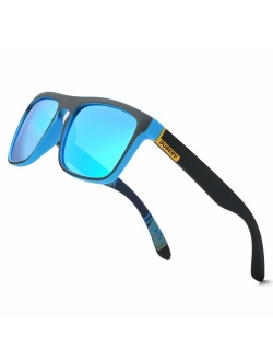 DUBERY Classic Polarized Sunglasses for Men Women Retro 100% UV Protection Driving Sun Glasses D731