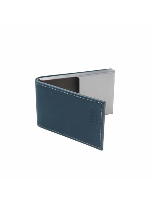 Y&G Men's Fashion Unisex Leather PU Business Card Holder with Magnetic