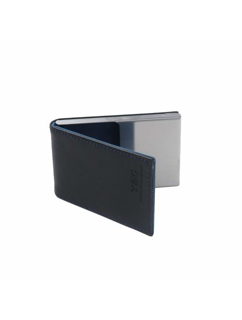 Y&G Men's Fashion Unisex Leather PU Business Card Holder with Magnetic