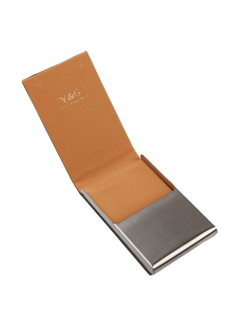 Y&G Men's Fashion Unisex Leather PU Business Card Holder with Magnetic