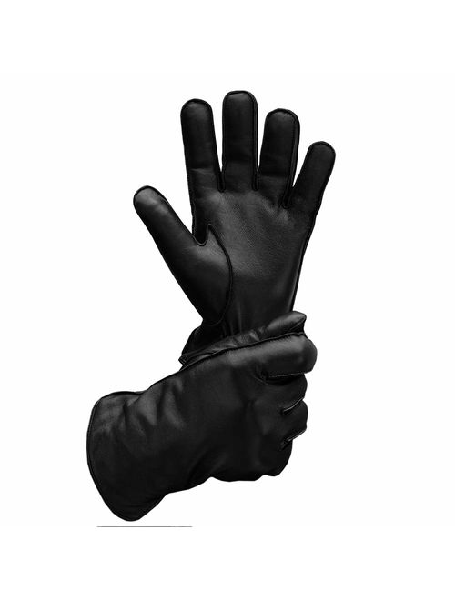 Driving Gloves Thin Black Leather Gloves Mens Driving Gloves Touchscreen Outdoor Sports