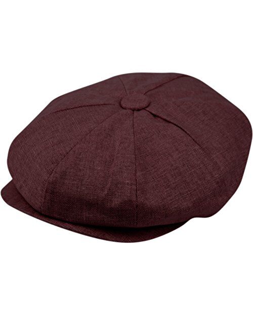 Epoch hats Men's Newsboy Linen Applejack Gatsby Collection Ivy Hats