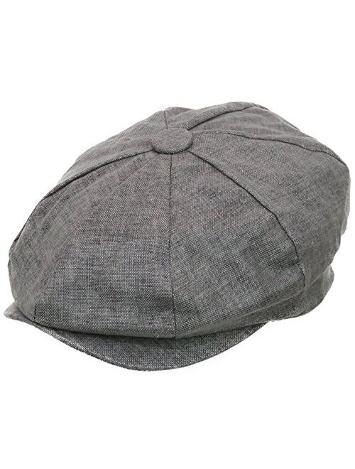 Epoch hats Men's Newsboy Linen Applejack Gatsby Collection Ivy Hats