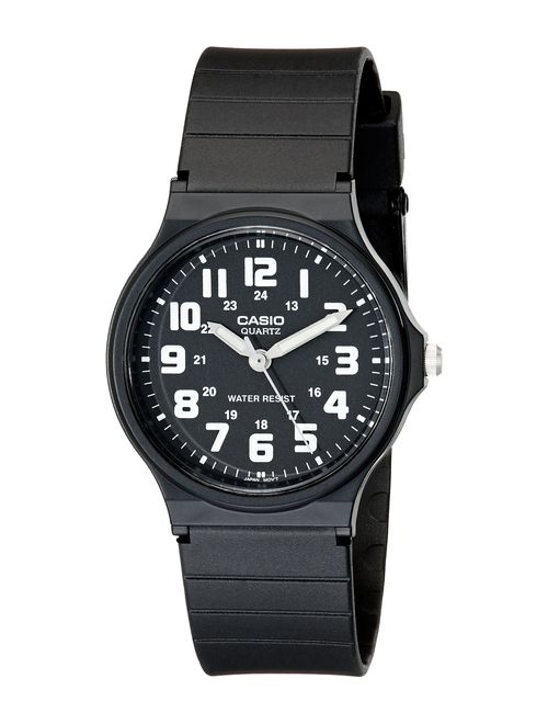 Casio Unisex MQ-71-1BCF Classic Luminous Hands Watch With Black Resin Band