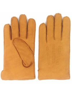 Luxury Soft Leather Gloves for Men - Sheep and Deer Skin Leather Men's Gloves Cashmere or Wool Lined Winter