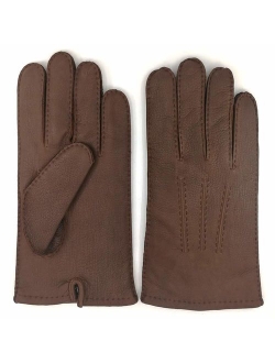 Luxury Soft Leather Gloves for Men - Sheep and Deer Skin Leather Men's Gloves Cashmere or Wool Lined Winter