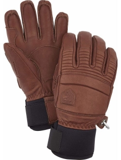 Hestra Leather Fall Line - Short Freeride 5-Finger Snow Glove with Superior Grip for Skiing and Mountaineering