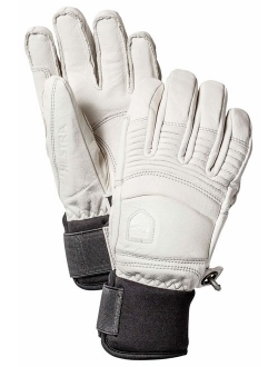 Hestra Leather Fall Line - Short Freeride 5-Finger Snow Glove with Superior Grip for Skiing and Mountaineering