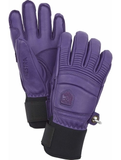 Hestra Leather Fall Line - Short Freeride 5-Finger Snow Glove with Superior Grip for Skiing and Mountaineering