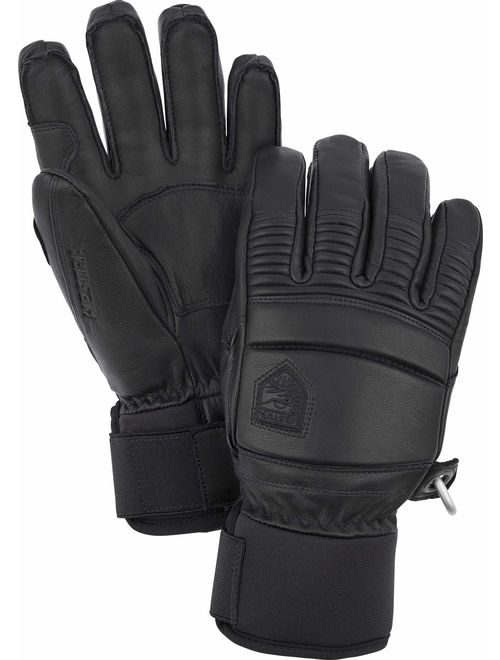 Hestra Leather Fall Line - Short Freeride 5-Finger Snow Glove with Superior Grip for Skiing and Mountaineering