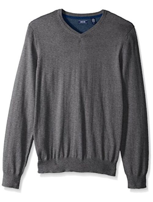 IZOD Men's Fieldhouse V-Neck Solid 12 Gauge Sweater