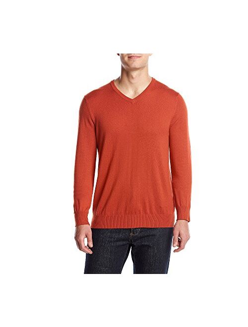 IZOD Men's Fieldhouse V-Neck Solid 12 Gauge Sweater