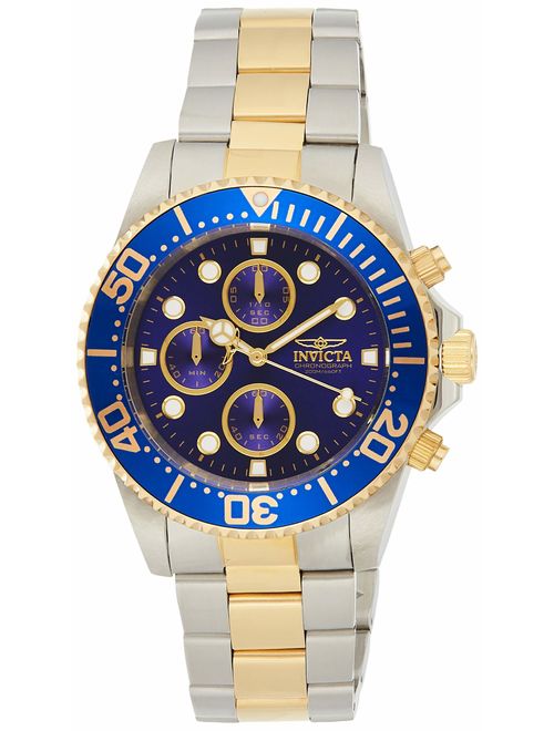 Invicta Men's 1773 Pro Diver 18k Gold Ion-Plating and Stainless Steel Watch