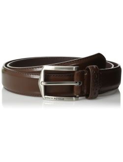 Buy Stacy Adams Men's 32mm Genuine Leather Belt With Perforated Tip and ...