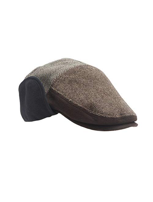 Dockers Men's Ivy Newsboy Hat, Ash, Small/Medium