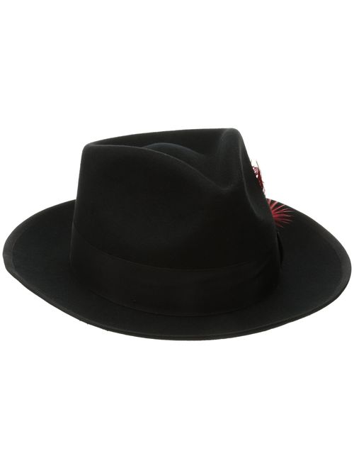 Scala Classico Men's Wool Felt Snap Brim Fedora