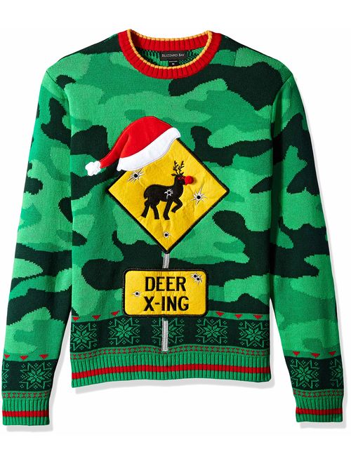 Blizzard Bay Men's Ugly Christmas Reindeer Sweater 