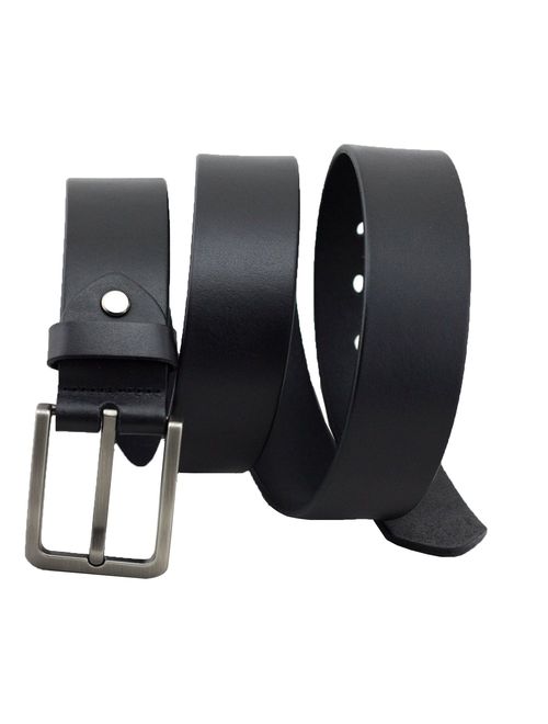 Kaleido Men Classic Dress Leather Belt Genuine Leather with Single Prong Buckle