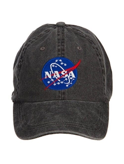 e4Hats.com NASA Insignia Embroidered Washed Cap