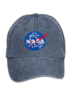 e4Hats.com NASA Insignia Embroidered Washed Cap