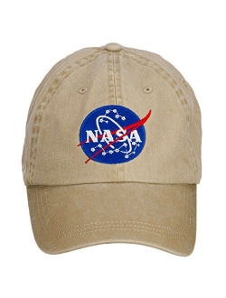 e4Hats.com NASA Insignia Embroidered Washed Cap