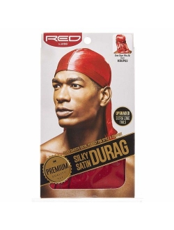 RED BY KISS Premium Silky Satin DURAG Men's Cap Doo RAG