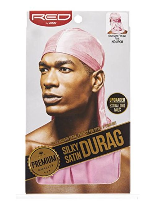 RED BY KISS Premium Silky Satin DURAG Men's Cap Doo RAG