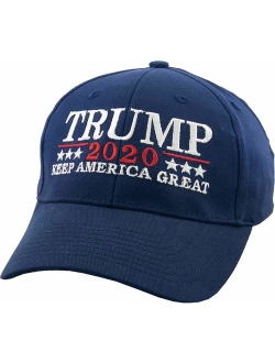 Make America Great Again Our President Donald Trump Slogan with USA Flag Cap Adjustable Baseball Hat Red