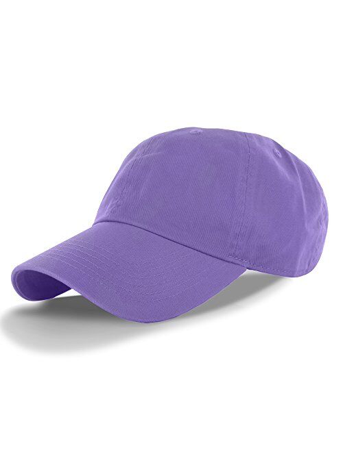 DS Plain 100% Cotton Adjustable Baseball Cap