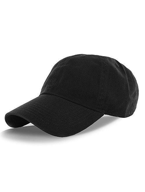 DS Plain 100% Cotton Adjustable Baseball Cap