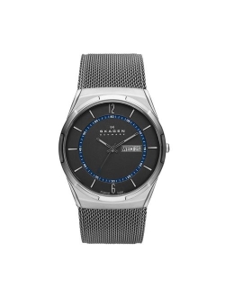 Men's Melbye Watch with Black Titanium Case and Stainless Steel Mesh