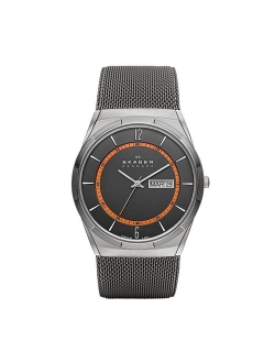 Men's Melbye Watch with Black Titanium Case and Stainless Steel Mesh