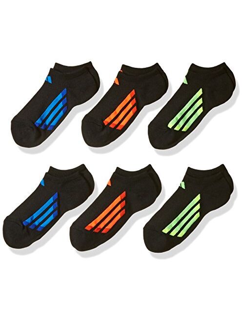 adidas Kids' - Boys/Girls Cushioned No Show Socks (6-Pair)