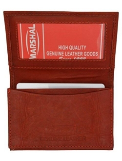 Genuine Leather Expandable Credit Card ID Business Card Holder Wallet