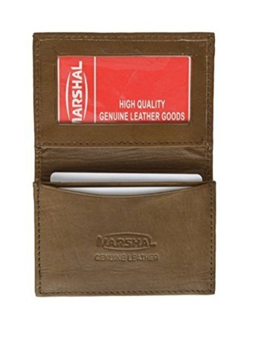 Genuine Leather Expandable Credit Card ID Business Card Holder Wallet