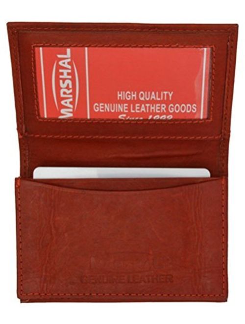 Genuine Leather Expandable Credit Card ID Business Card Holder Wallet