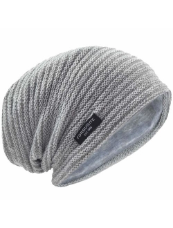 VECRY Men's Slouchy Beanie Knit Crochet Rasta Cap for Summer Winter